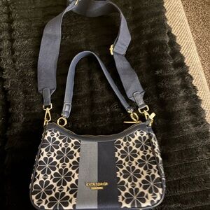 Kate Spade Navy and White Floral Bag